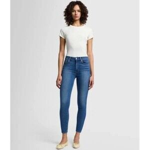 7 for all Mankind Denim Barbara Super Skinny High Waist Jeans Size 29